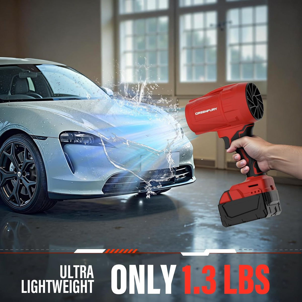 Cordless Leaf Blower Compatible with Milwaukee 18V Battery (Tool Only)