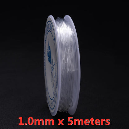 Iyoe 0.5-1.5Mm Elastic Cord String Transparent Elastic Thread for Jewelry Making Diy Bracelet Necklace Beaded Accessories