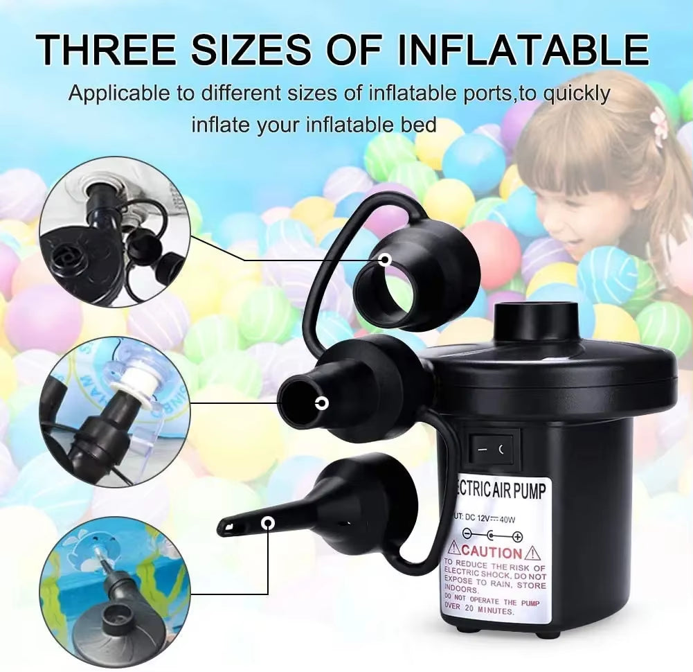 Mini Inflatable Pump Electric Air Cushion Camping Pump Portable Rapid ...