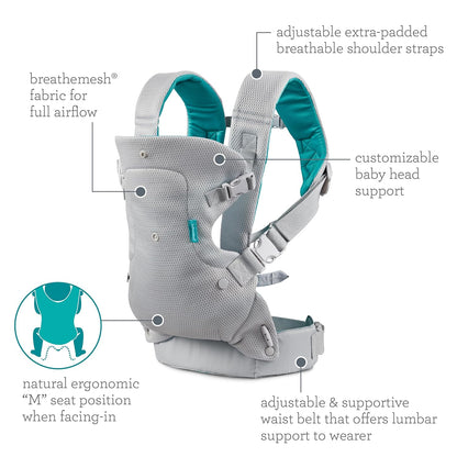 Flip 4-In-1 Light & Airy Baby Carrier Convertible Ergonmic