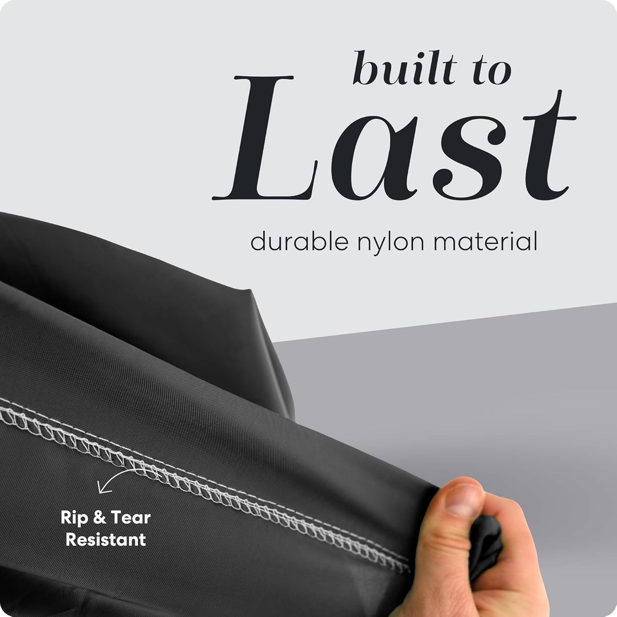 Nylon Laundry Bag - Locking Drawstring Closure and Machine Washable. These Large Bags Will Fit a Laundry Basket or Hamper and Strong Enough to Carry up to Three Loads of Clothes. (Black | 2-Pack)