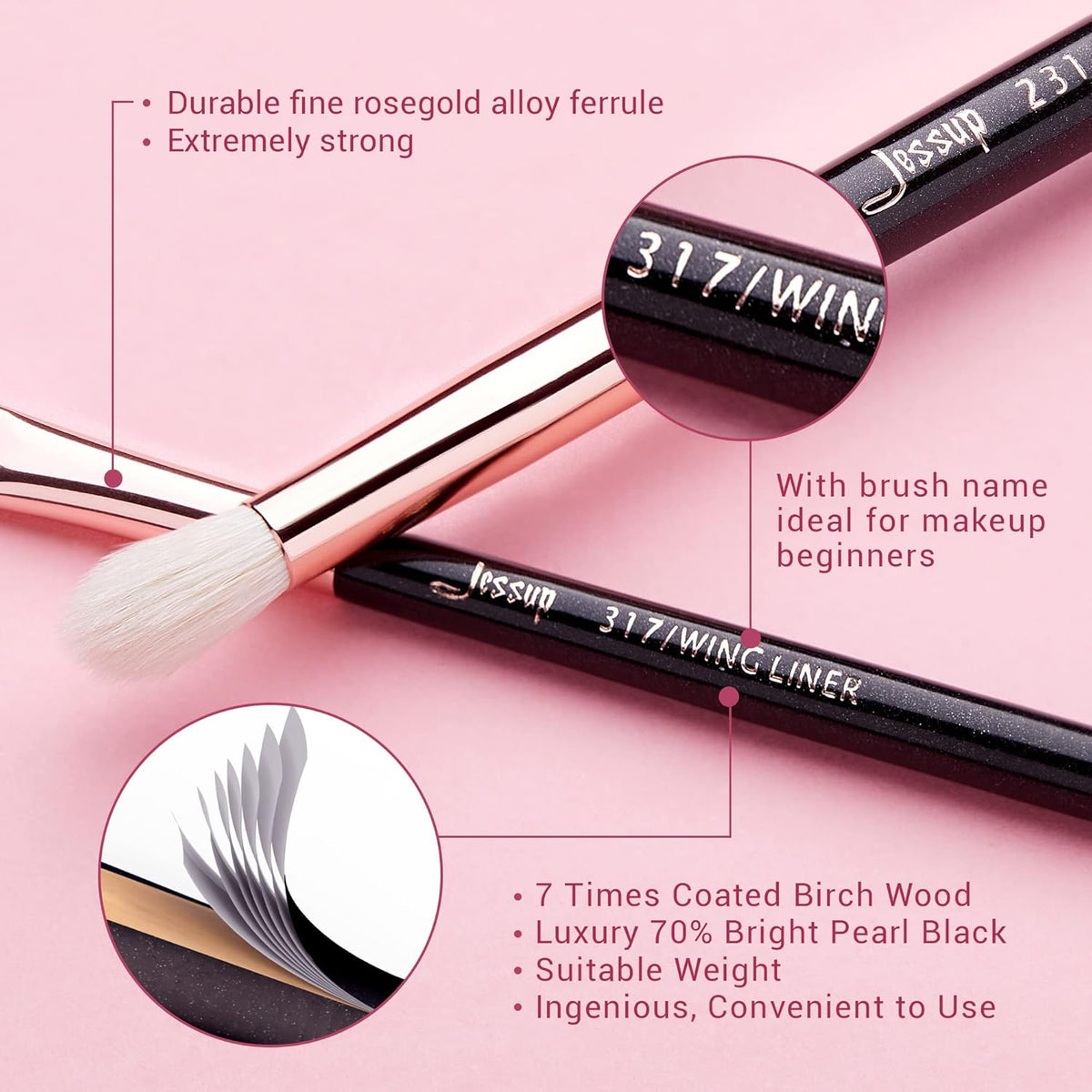 Eye Makeup Brushes Professional Eyeshadow Brush Set 15Pcs T157