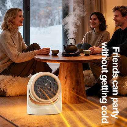 Desktop Heater Dormitory Mini Quick Heating Silent Energy Efficient Household Hot Air Blower Appliances Room Warmer for Office ﻿