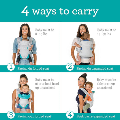 Flip 4-In-1 Light & Airy Baby Carrier Convertible Ergonmic