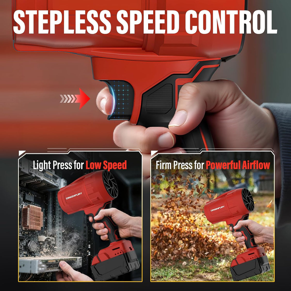 Cordless Leaf Blower Compatible with Milwaukee 18V Battery (Tool Only)