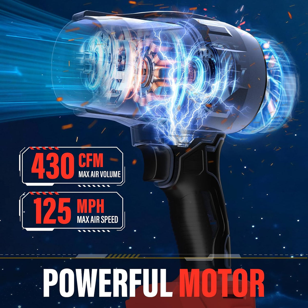 Cordless Leaf Blower Compatible with Milwaukee 18V Battery (Tool Only)